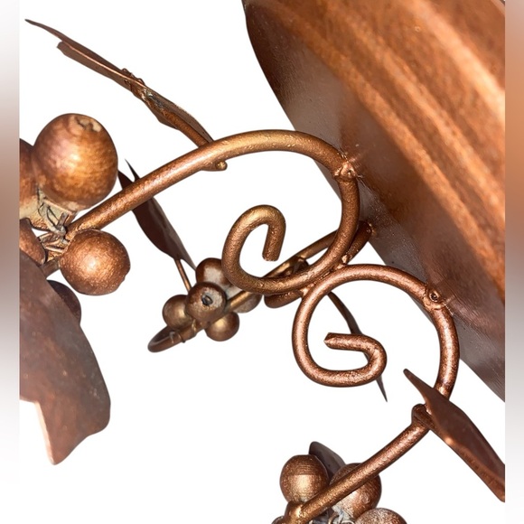 PLANT STAND Rustic Vintage Metal Tabletop Plant Stand Copper (Painted) - Picture 3 of 5